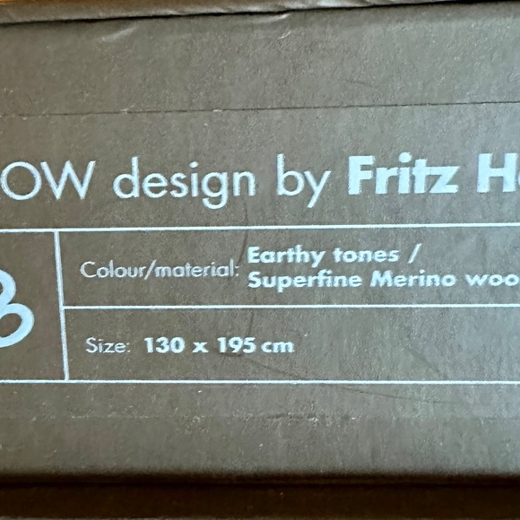 Fritz Hanzen Merino Wool Throw - 60th Anniversary edition - Picture 7 of 9